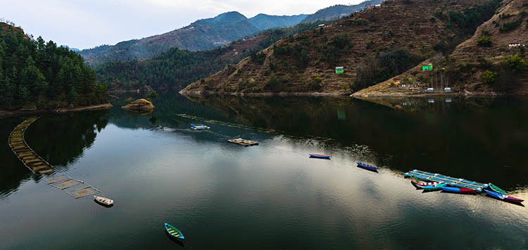 Indra sarovar lake, chitlang