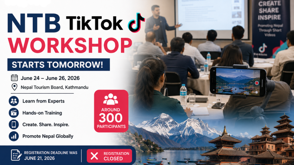 NTB TikTok workshop participants learning travel content creation